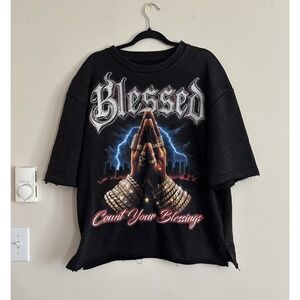 8IGHTH DSTRKT Count Your Blessings Blessed Shirt Streetwear Large